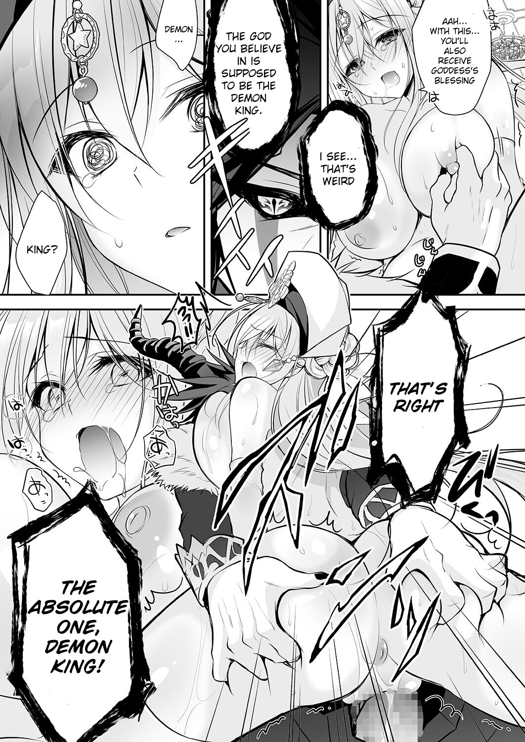 Hentai Manga Comic-Isekai Gangrape ~brainwashed saint is happy to change her job to become a meat toilet~-Read-22